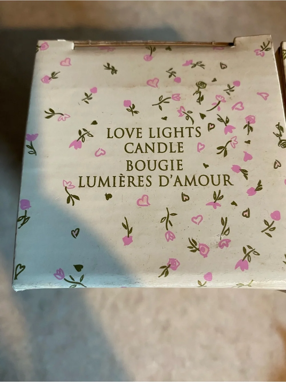 Vintage 1999 AVON Cupid's Corner Love Lights Candles Chocolate Covered Cherry